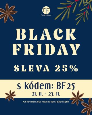 Black Friday = oslava mých narozenin a hlavně 7. narozenin e-shopu NikolaErber To chce pořádnou oslavu 🎉 25% sleva téměř...